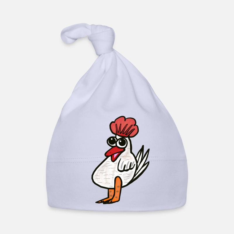 Chickens Chicken Cartoon Organic Baby Cap