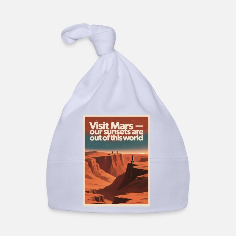 Visiter Mars | Tournée spatiale rétro Bonnet bio Bébé