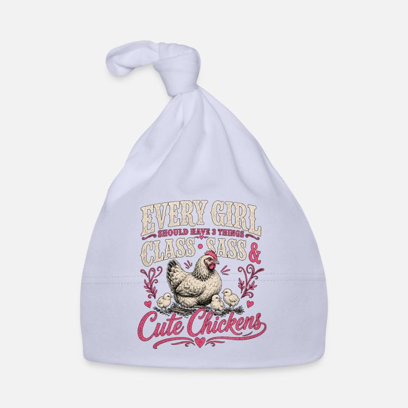 Every Girl Needs Class, Sass & Chicks Organic Baby Cap