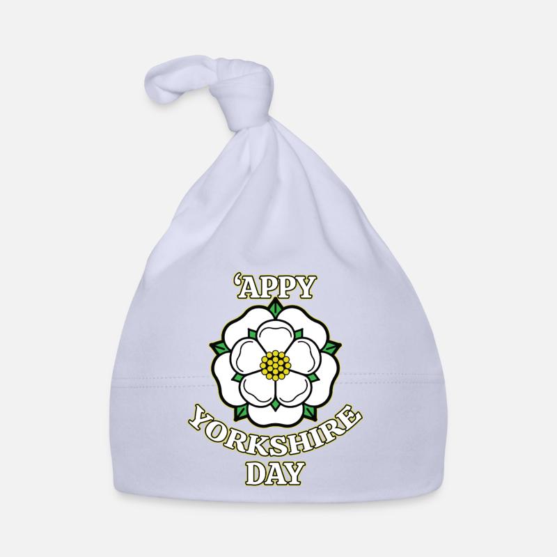 Frohen Yorkshire-Tag, White Rose County Baby Bio-Mütze