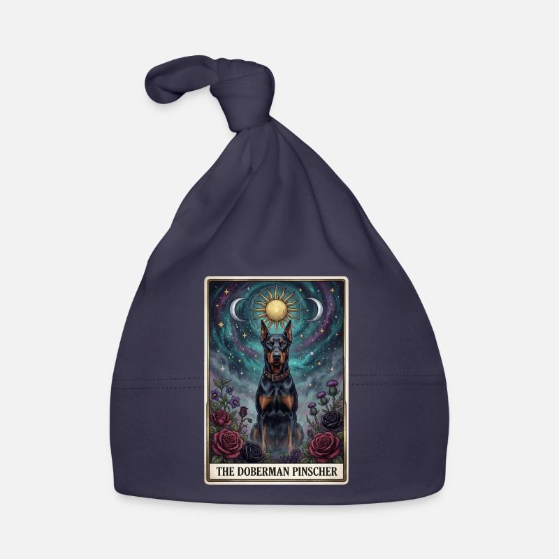 Doberman Pinscher Starry Sky Tarot Organic Baby Cap