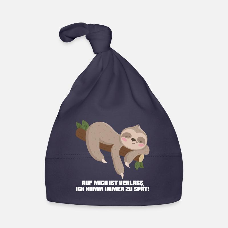 Faultier Sarkasmus Ironie Geschenk Baby Bio-Mütze