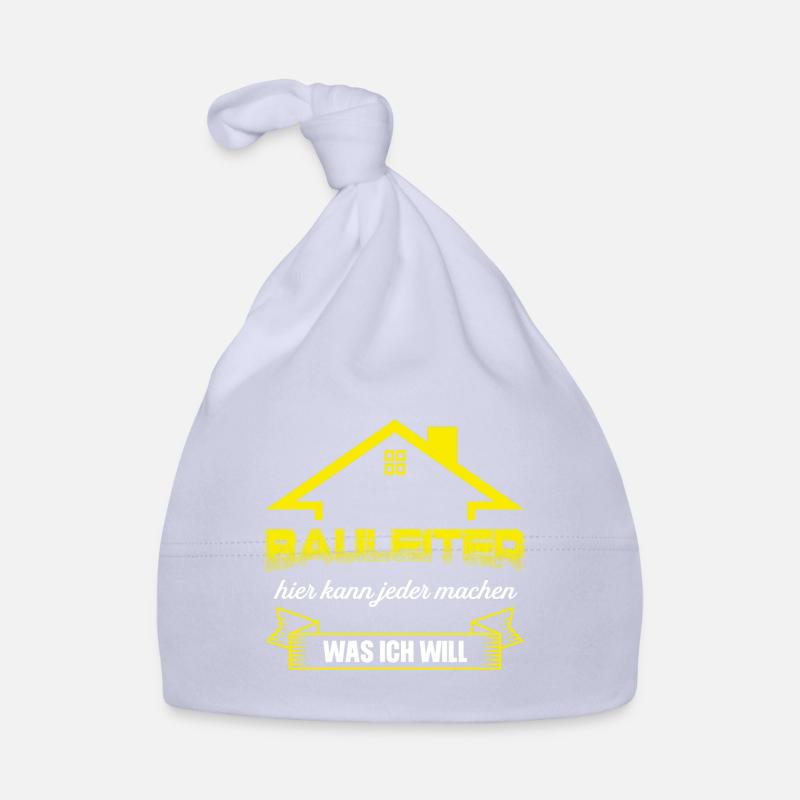 Bauleiter Bauaufsicht Bauarbeiter Geschenk Baby Bio-Mütze