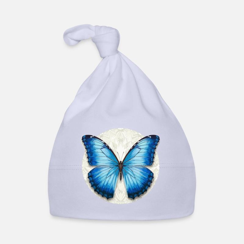 Blue Morpho Butterfly Organic Baby Cap