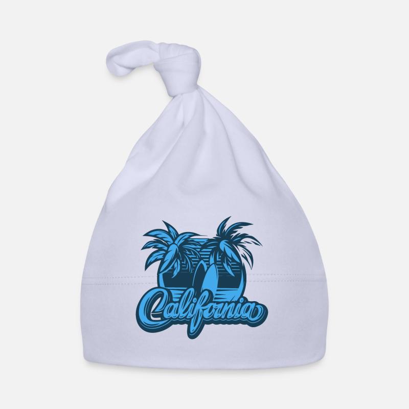 California Palms Surfboards Light Blue - Bonnet bio Bébé - ciel