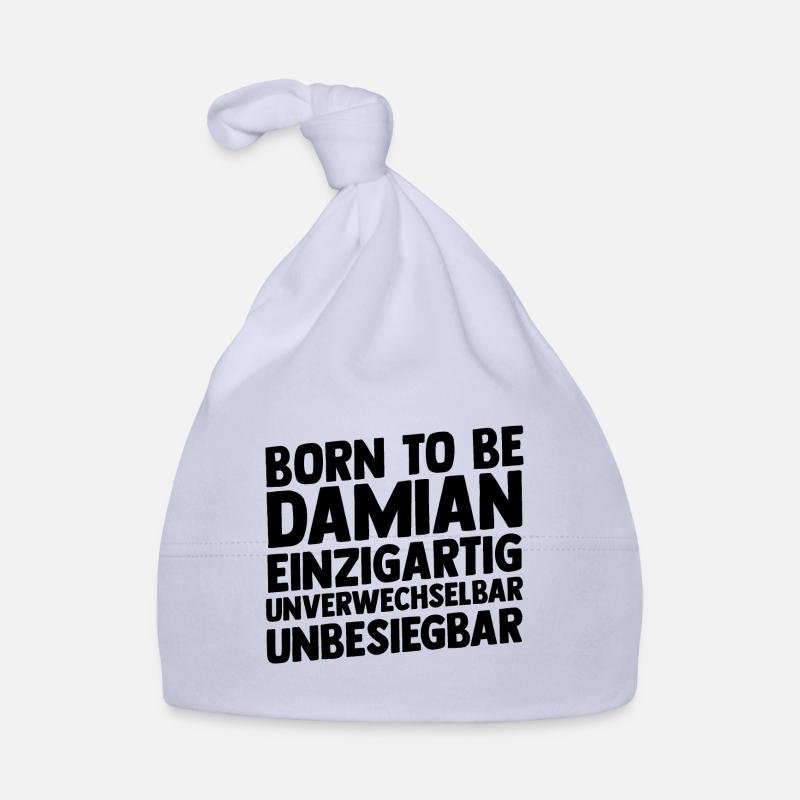 First name Damian Organic Baby Cap