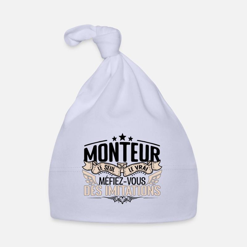 Monteur cadeau Monteur le vrai Monteur Bonnet bio Bébé
