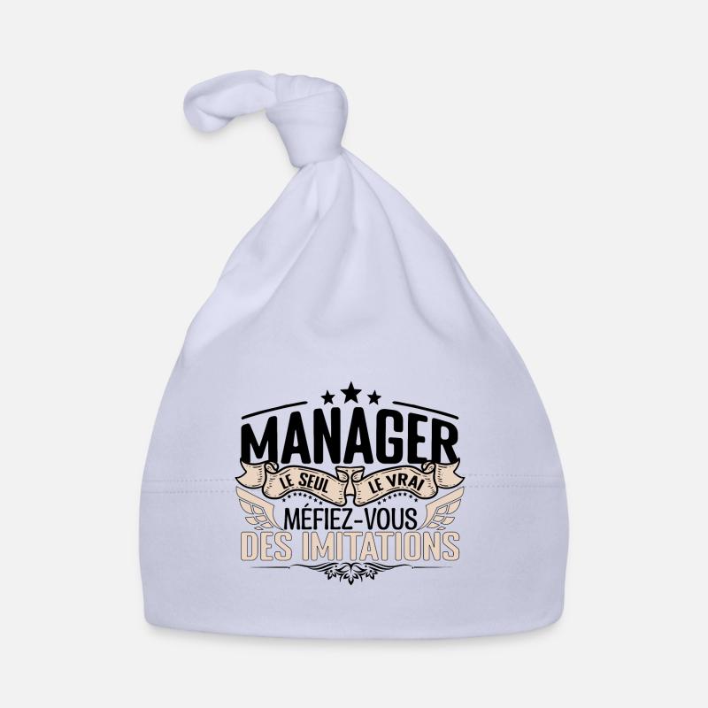 Manager cadeau Manager le vrai Manager Bonnet bio Bébé