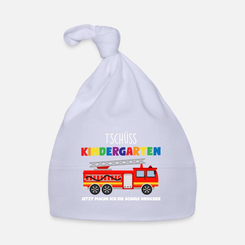 Schulkind Feuerwehr Schulbeginn Geschenk Baby Bio-Mütze