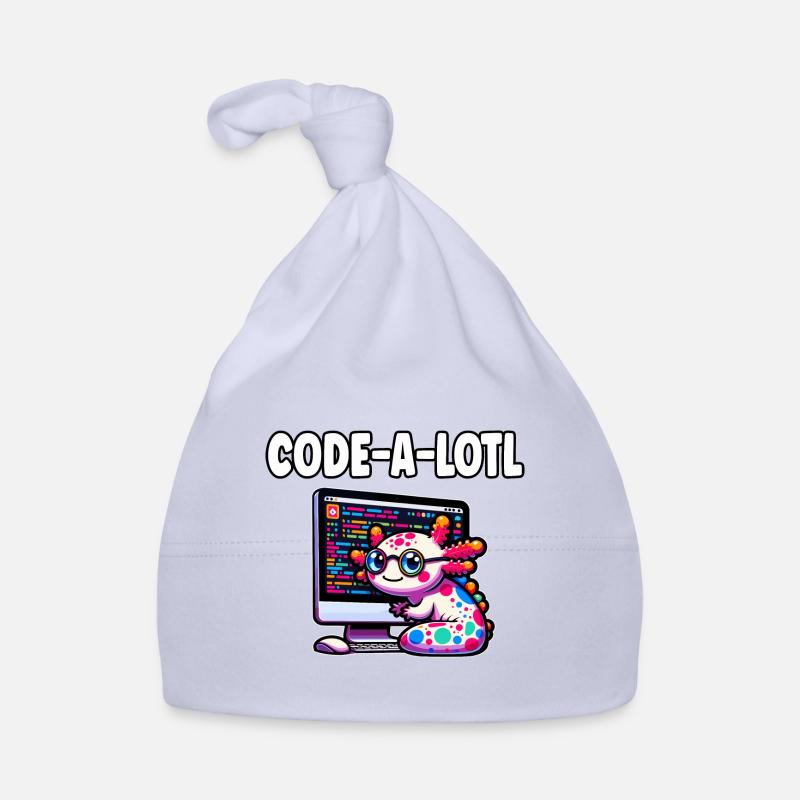 Cadeau de programmation drôle d’axolotl codage Bonnet bio Bébé