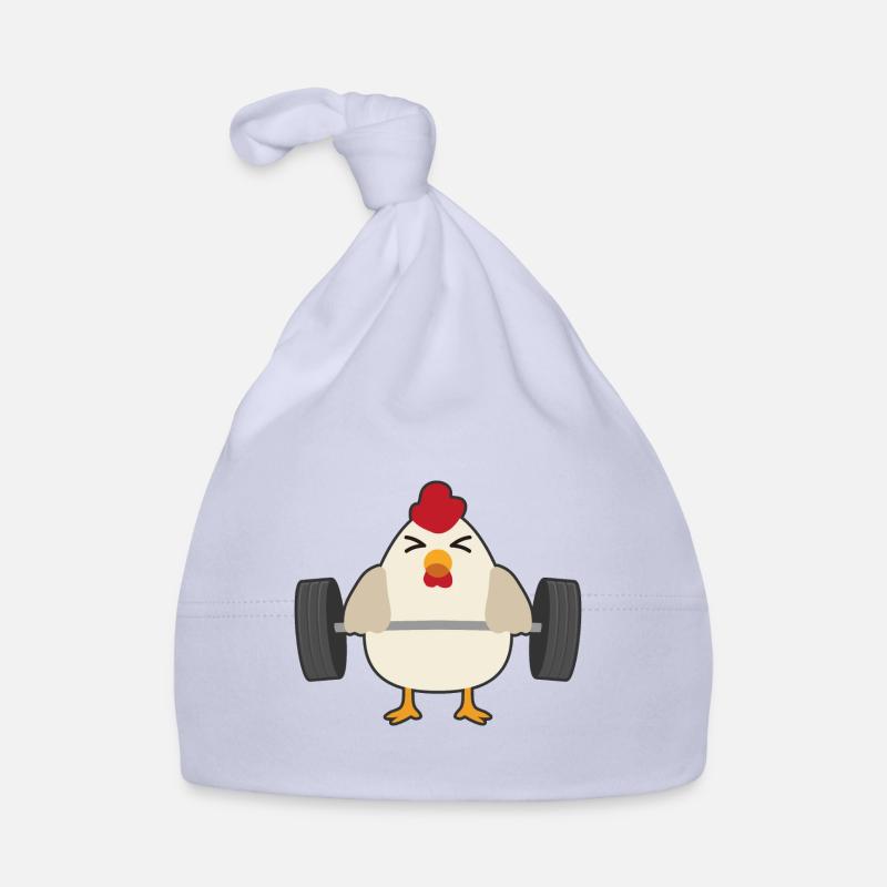 poulet - Bonnet bio Bébé - ciel