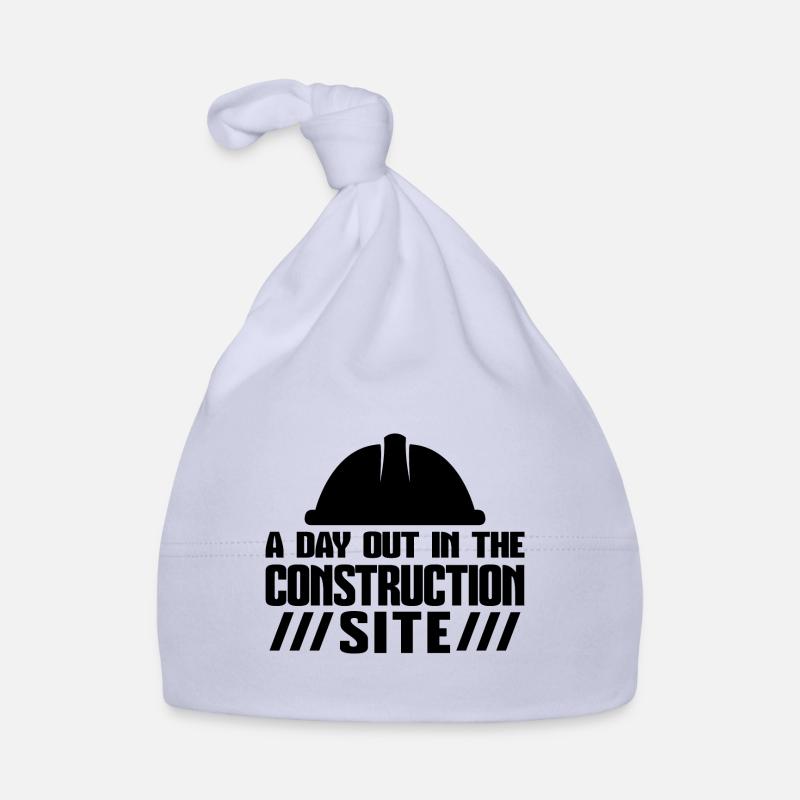 Baustelle Bauherr Geschenk Baby Bio-Mütze