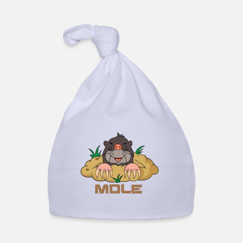 Mole - mole - Organic Baby Cap - sky
