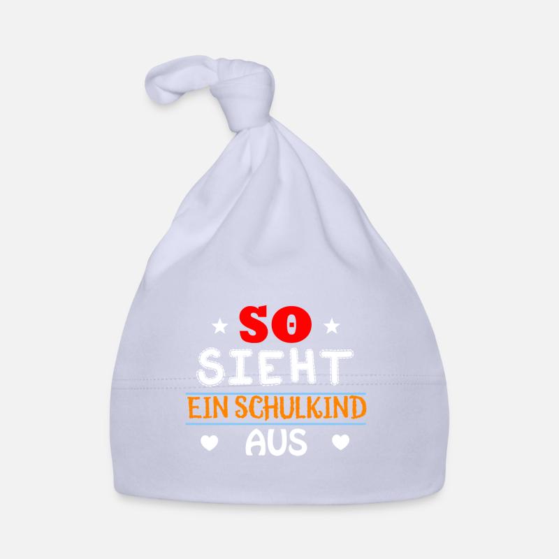 Einschulung Schulanfang Kindergarten Schulstart Baby Bio-Mütze