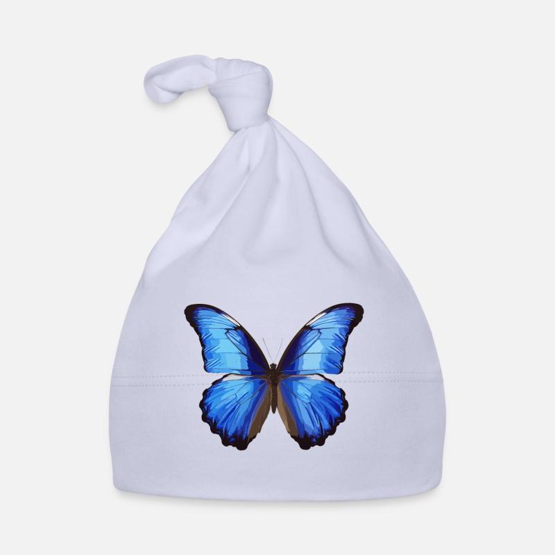 Blue Morpho Butterfly Organic Baby Cap