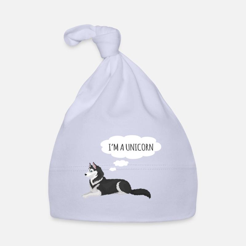 Husky - Bonnet bio Bébé - ciel