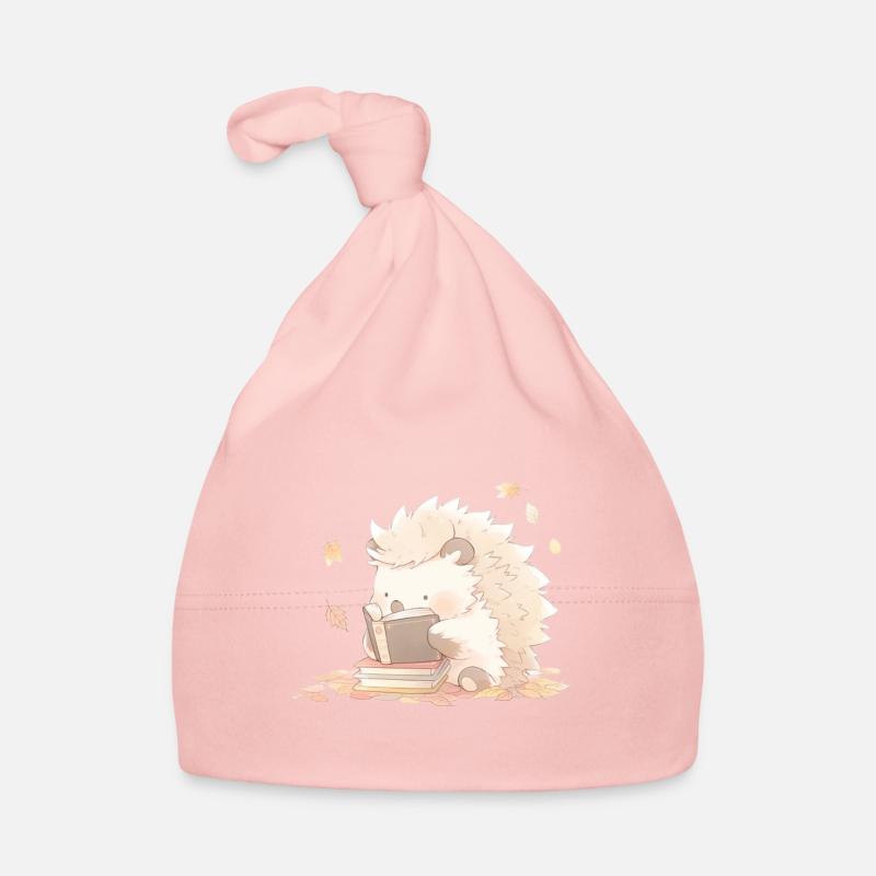 Igel liest Bücher Baby Bio-Mütze