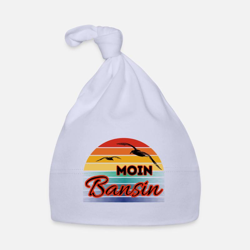 Moin Basin mit Möwe im Retro Style-Bansin Baby Bio-Mütze