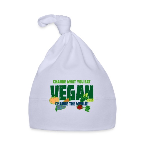 Vegan - Change what you eat, change the world - Baby Cap
