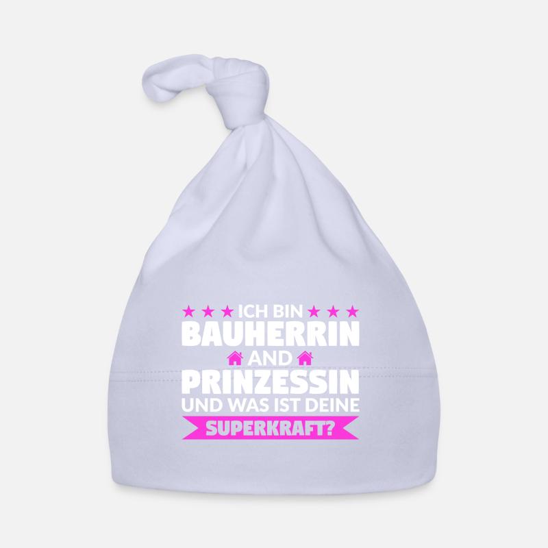 Bauherrin Bauherr Bauherrinnen Geschenk Baby Bio-Mütze