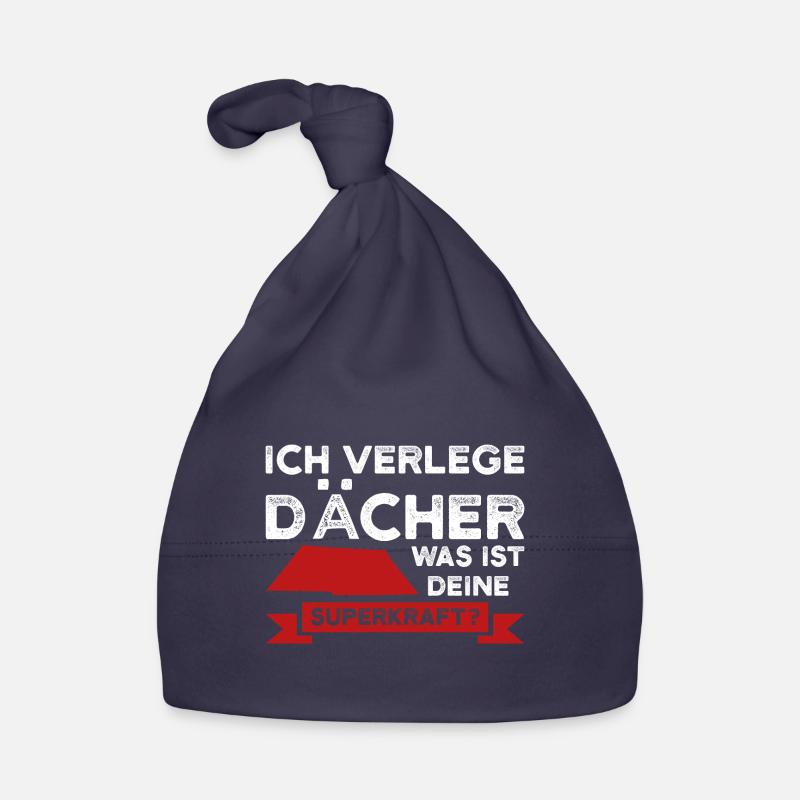 Dachdecker Beruf Dachdecken Geschenk Baby Bio-Mütze