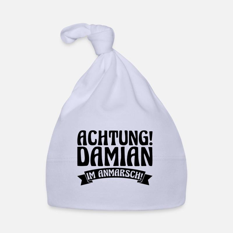 First name Damian Organic Baby Cap