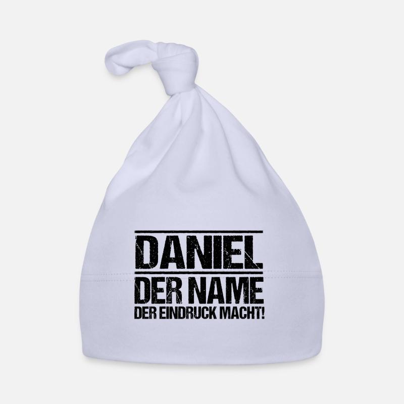 First name Daniel - Organic Baby Cap - sky
