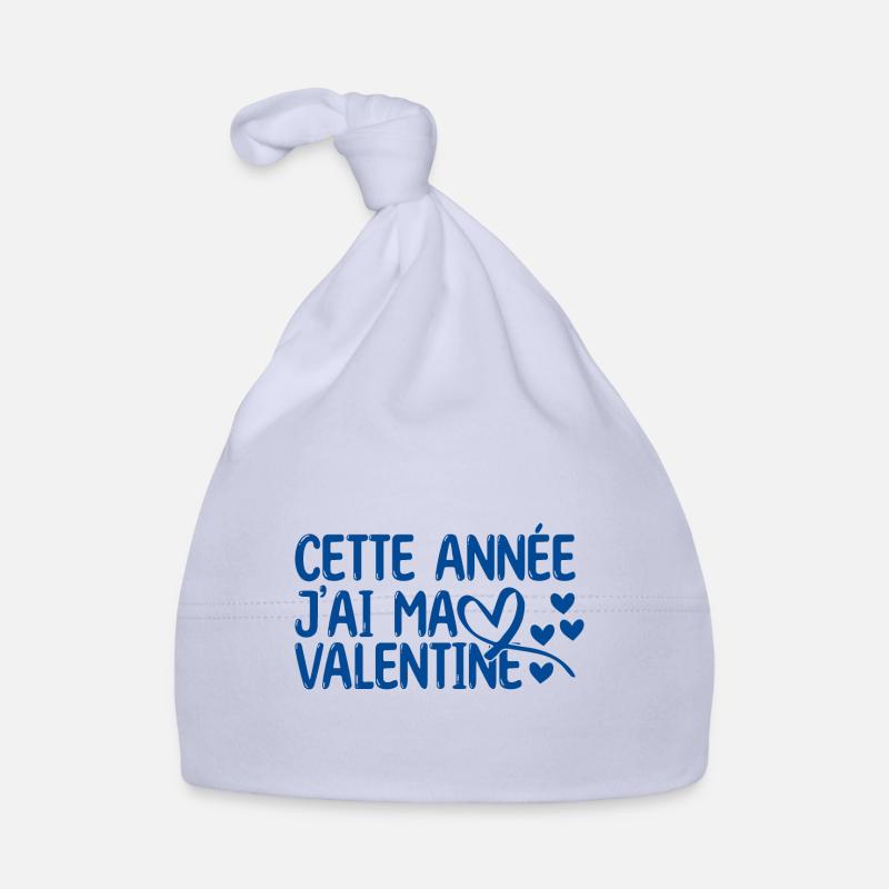 Saint Valentin ma copine la meilleure copine amour - Bonnet bio Bébé - ciel