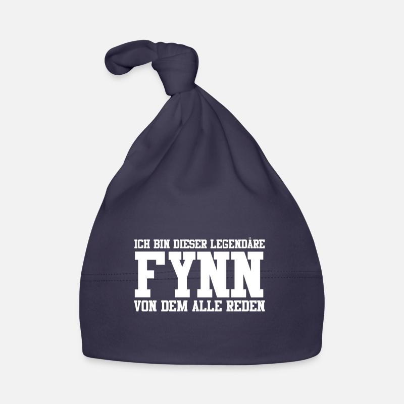 Fynn Name Design Baby Bio-Mütze