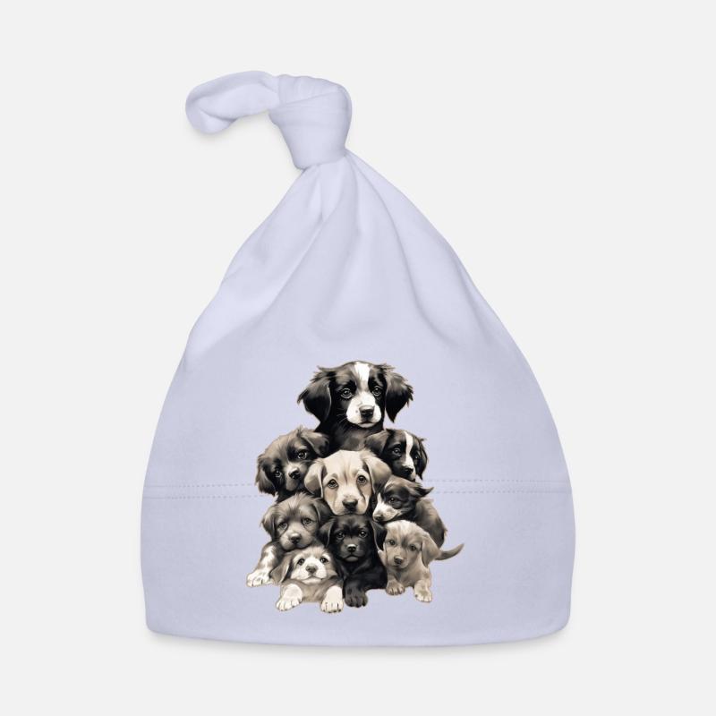 Chiens mignons Bonnet bio Bébé