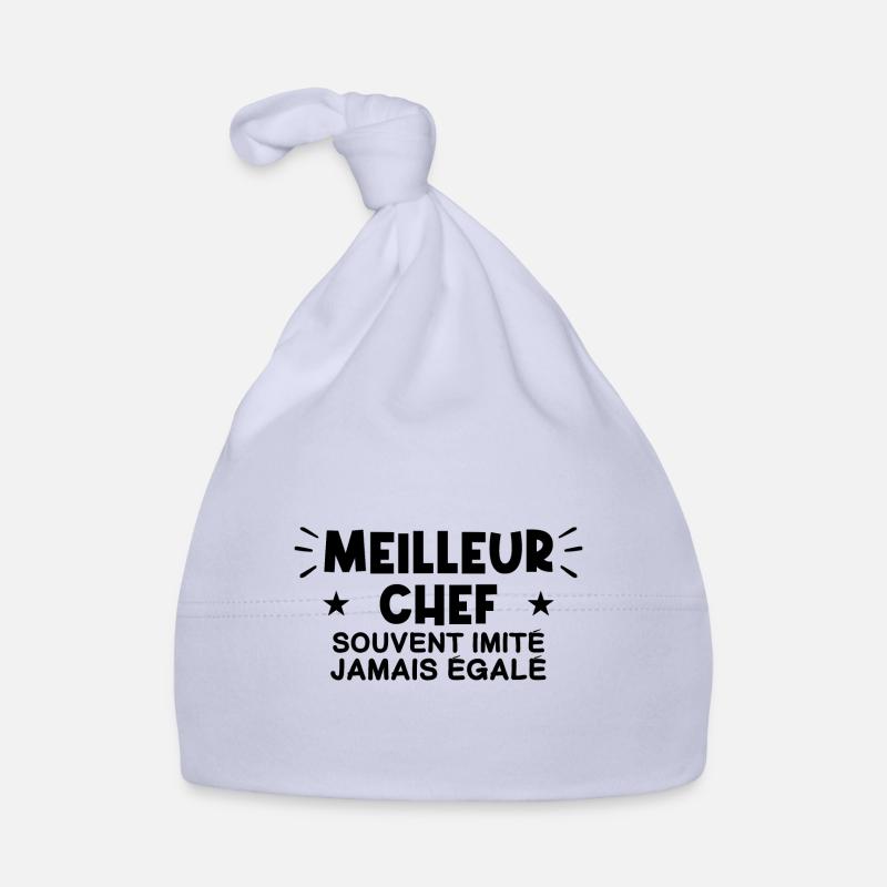 Chef | Je suis le meilleur Chef - Bonnet bio Bébé - ciel