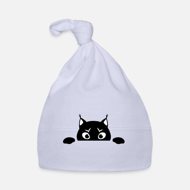 Lynx mignon - Bonnet bio Bébé - ciel
