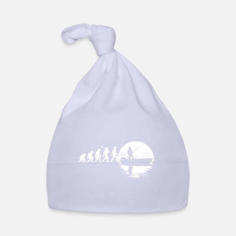 Evolution - Angler im Boot - Mondnacht Bonnet bio Bébé