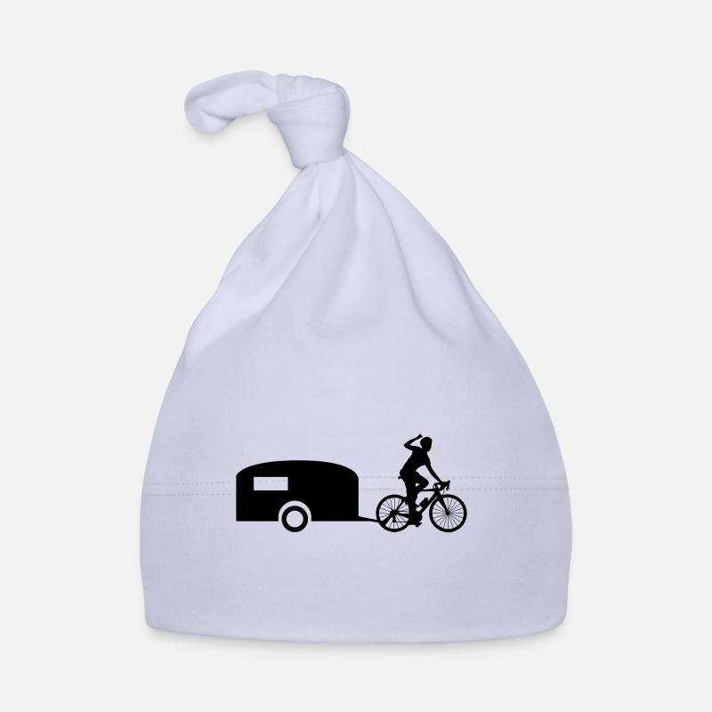 Vélos caravanes cyclistes - Bonnet bio Bébé - ciel