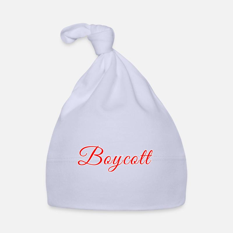 Roter stilisierter Boykott Baby Bio-Mütze