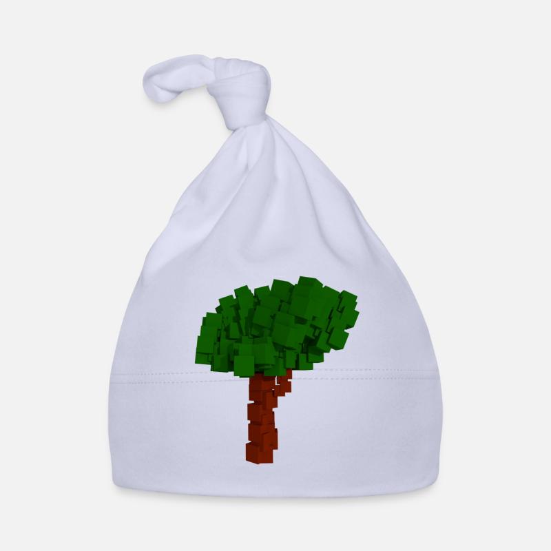 Blockchain Tree - Baby Bio-Mütze - Sky