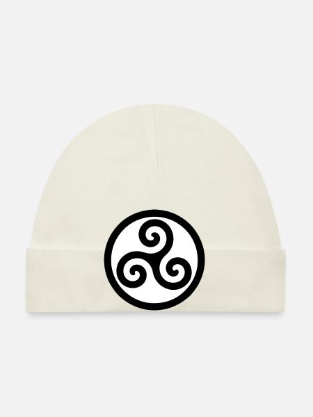 celtic symbol - Baby Bio-Mütze - Sky - Vorne