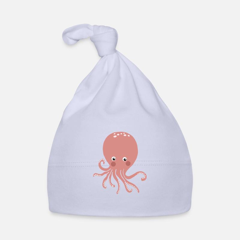 Pieuvre rose Bonnet bio Bébé