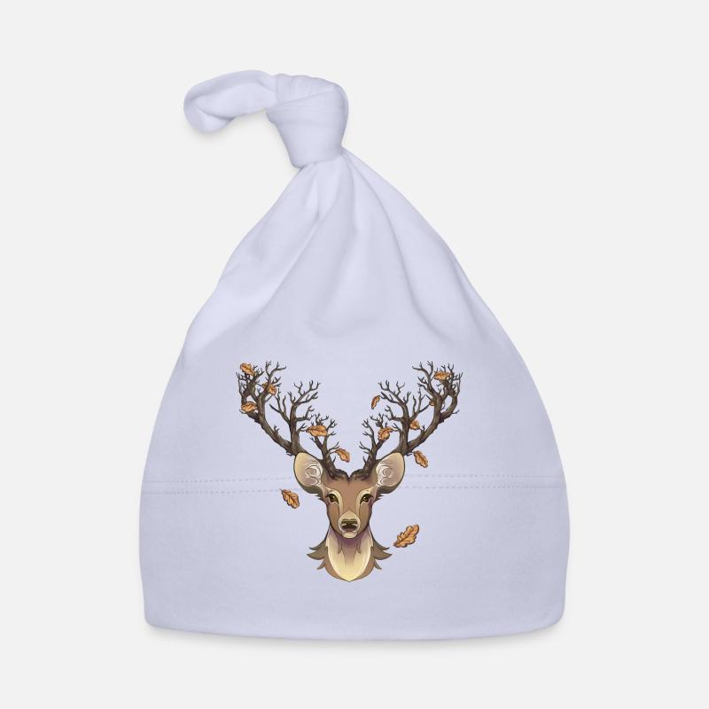 Hirsch im Herbst Baby Bio-Mütze