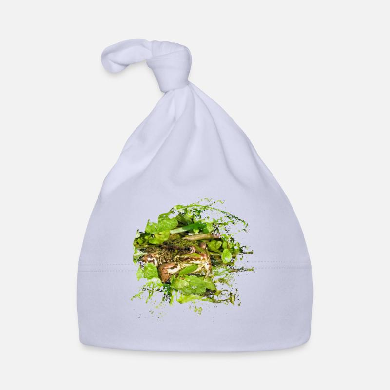 Be brave and not a scary frog Organic Baby Cap