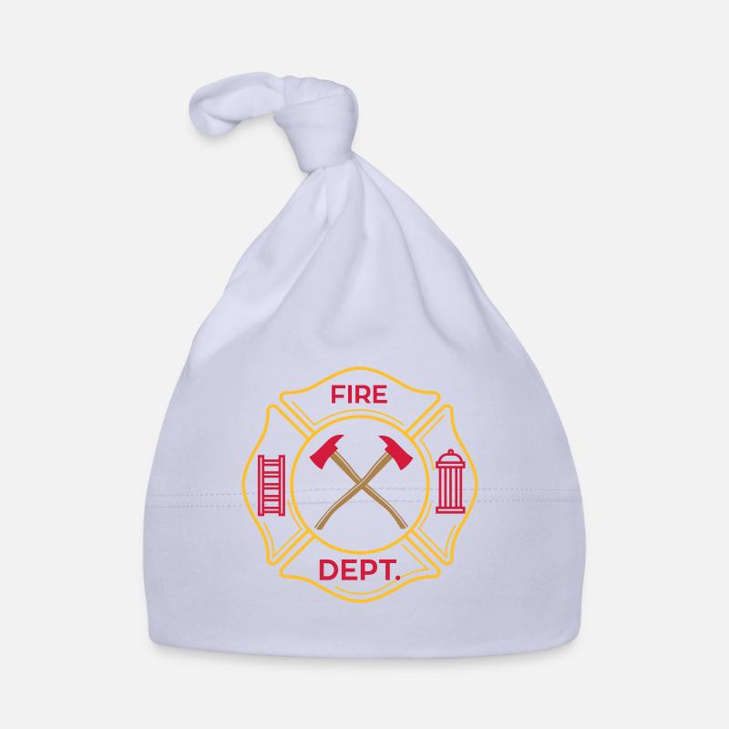 Firefighter Fire Department Team Group Ax Organic Baby Cap