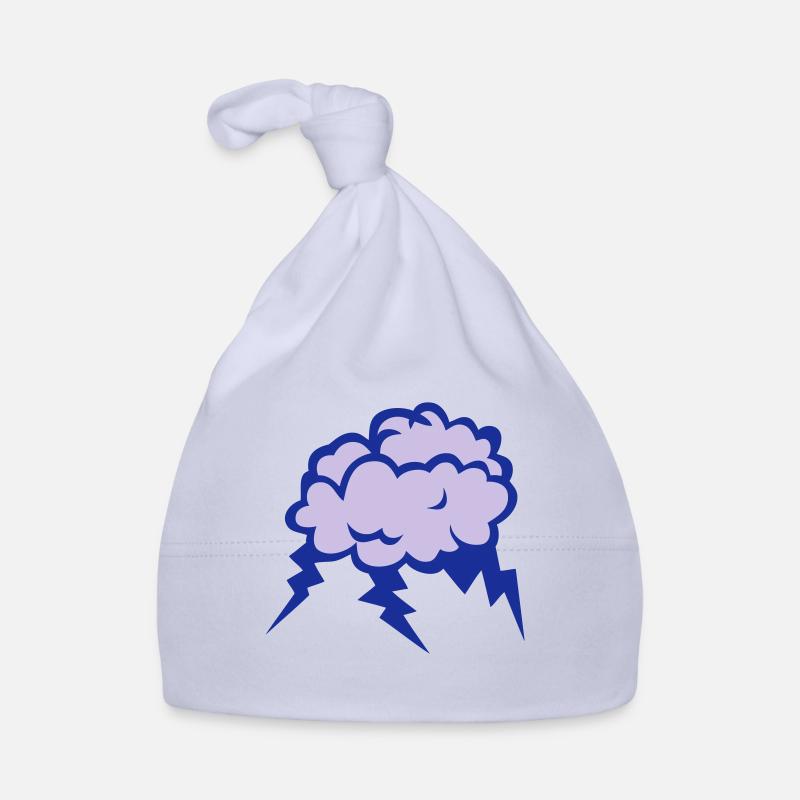 Bewölkte Cloud-Wolke Regen Gewitter 1 Baby Bio-Mütze