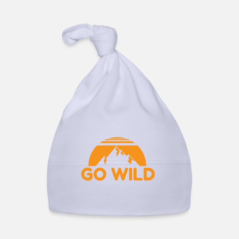 Wilderness Go Wild Mountain Nature Gift Idea Organic Baby Cap