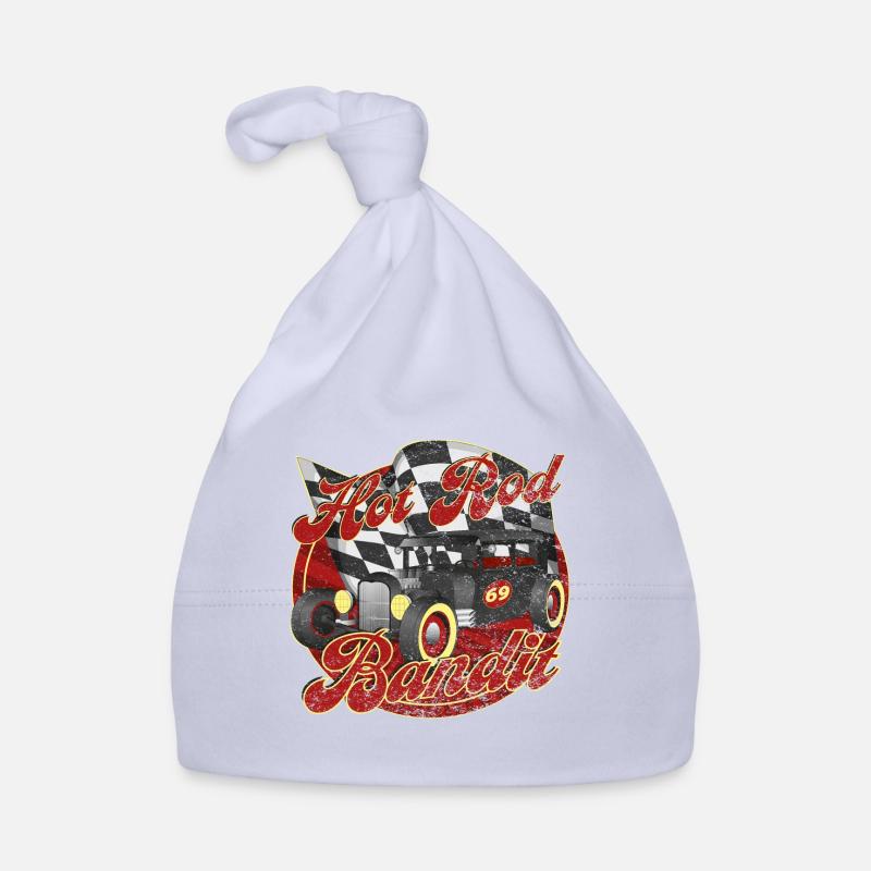 Bandit Hot Rod - Bonnet bio Bébé - ciel