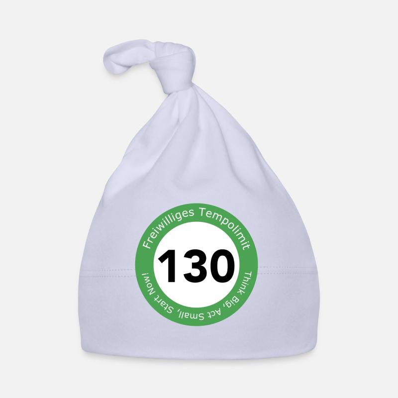 Freiwilliges Tempolimit 130 Baby Bio-Mütze