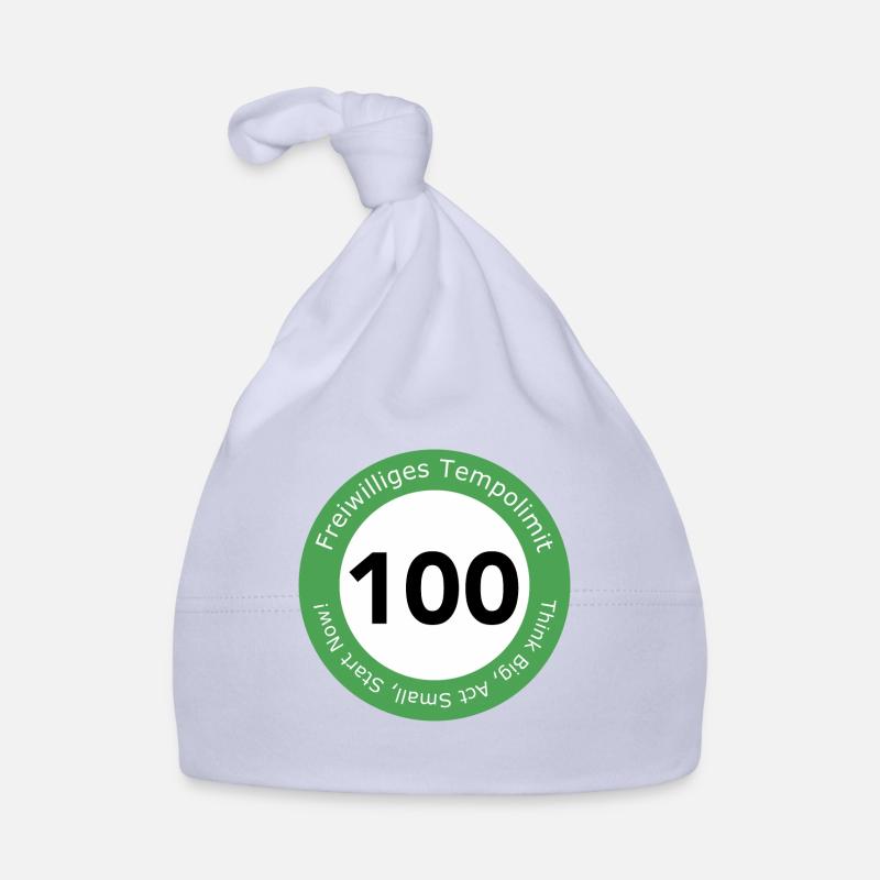 Freiwilliges Tempolimit 100 Baby Bio-Mütze