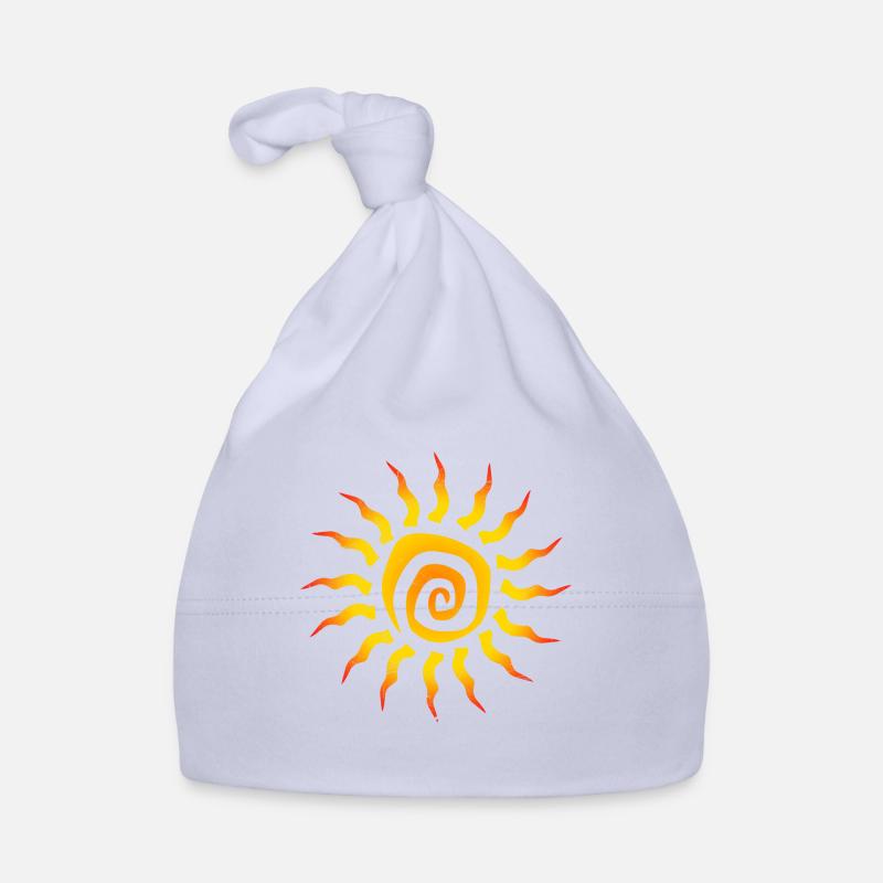 Symbol Spirale Sonne Geschenkidee Baby Bio-Mütze