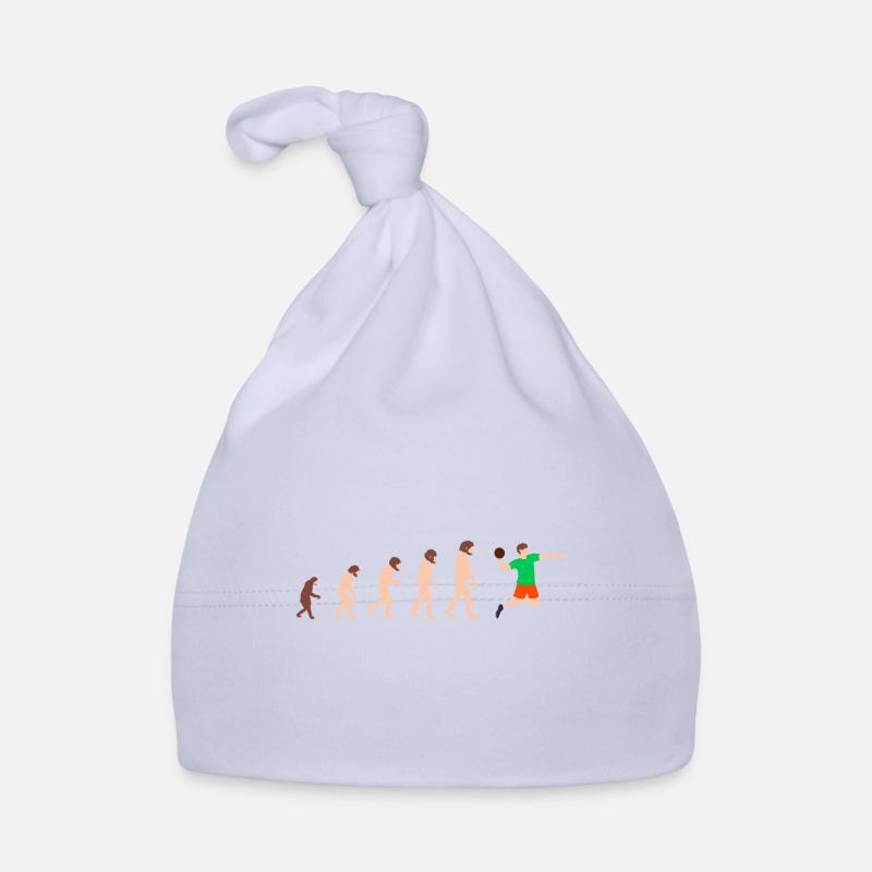 Joueur de handball Evolution Idée cadeau drôle - Bonnet bio Bébé - ciel