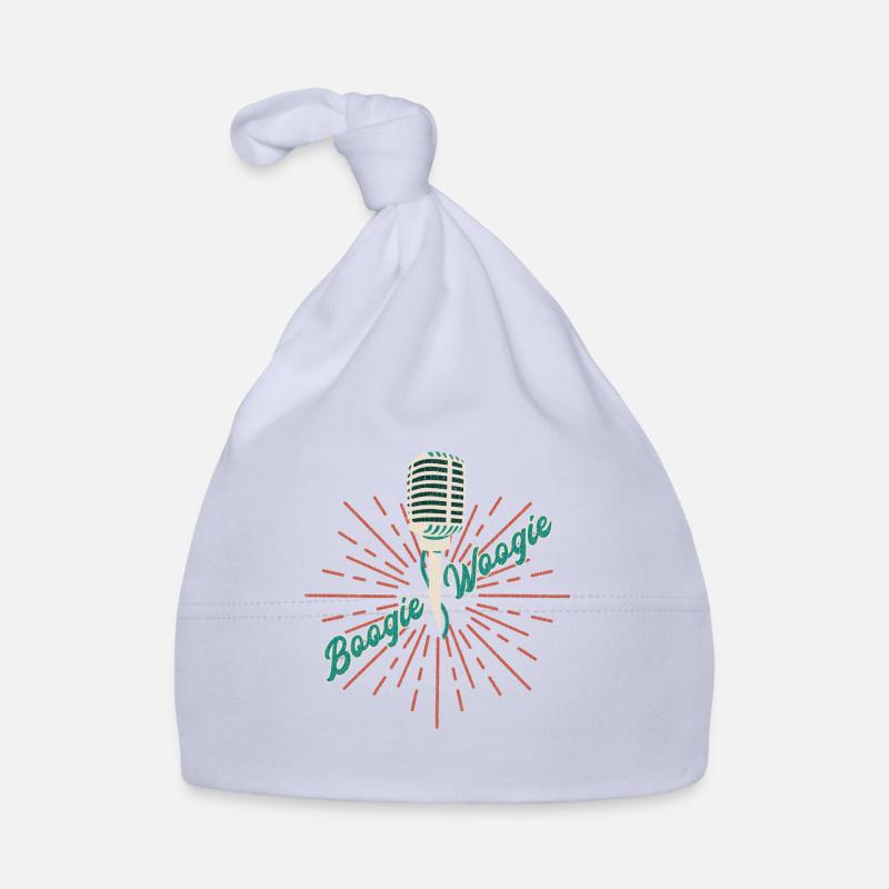 Boogie Woogie vintage microphone gift Organic Baby Cap