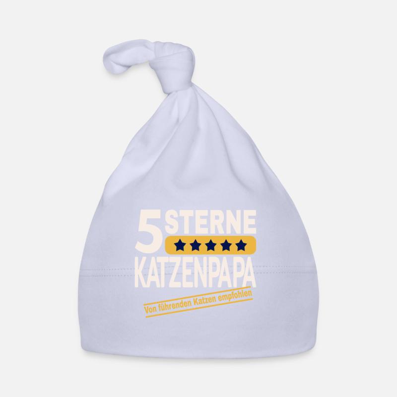 5 Sterne Katzenpapa Geschenk Baby Bio-Mütze